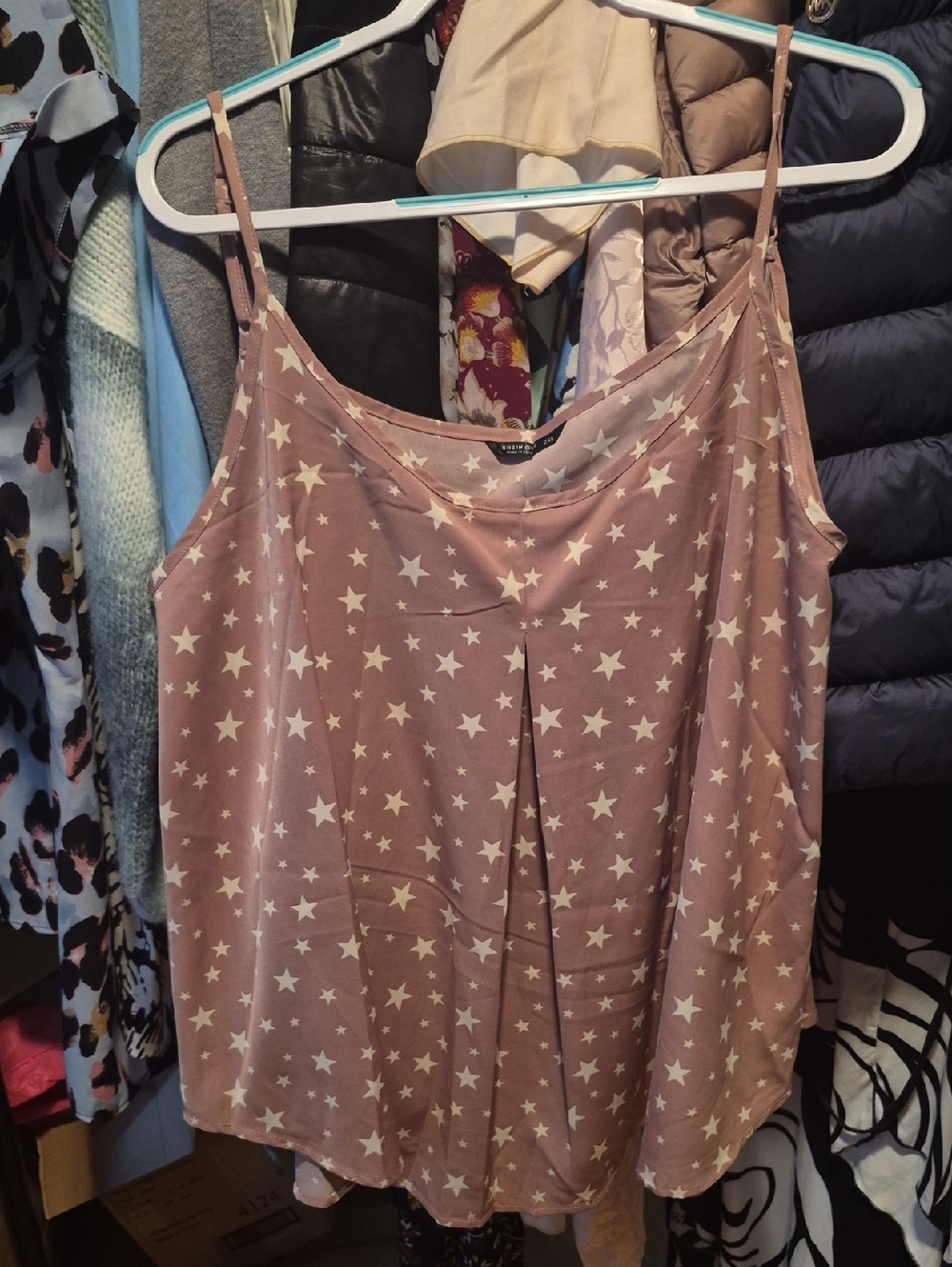 SHEIN Mauve Star Spaghetti-Strap Camisole